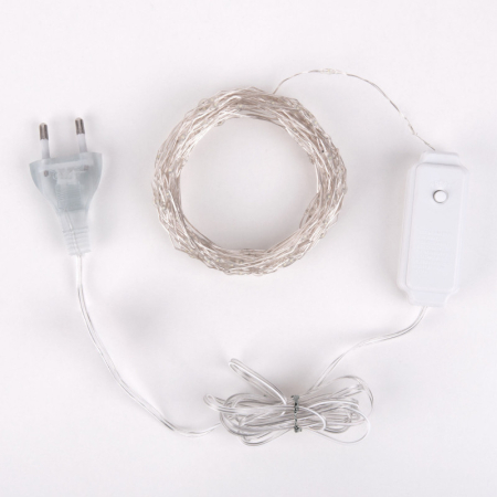 Светодиодная нить Eurosvet 400-009 теплый белый 10 м IP20