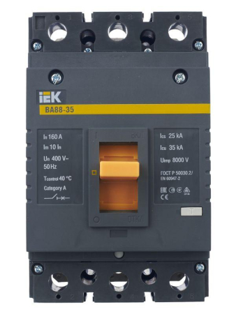 Выключатель автоматический 3п 160А 35кА ВА 88-35 KARAT IEK SVA30-3-0160