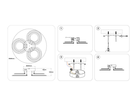 Накладная люстра Ambrella Light FA8943