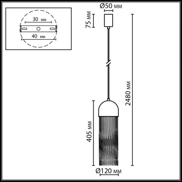Подвесной светильник Odeon Light 7073/1