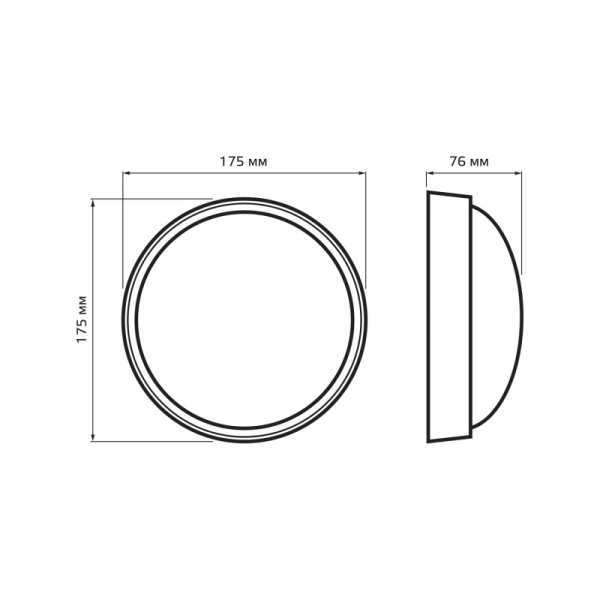 Пылевлагозащищенный светильник Gauss 142411212-S