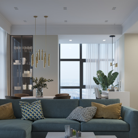 MAIA 80 DUO FLAT Встраиваемый потолочный гипсовый светильник