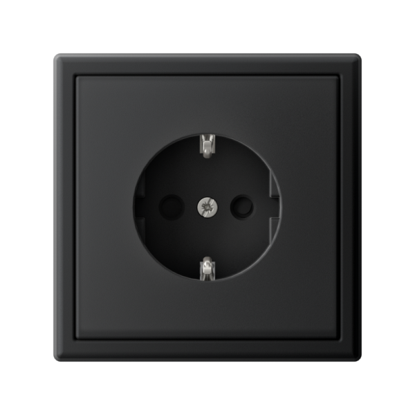 Розетка ArtGallery 16А с заземл. со шторками быстрозажим. клем. механизм карбон SE GAL001045S