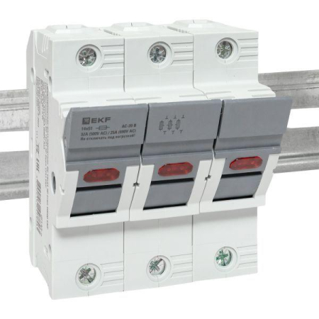 Предохранитель-разъединитель DF 14х51 3п (тип ПВЦ) EKF df143-e