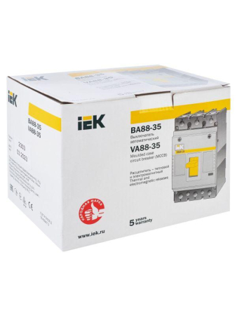 Выключатель автоматический 3п 160А 35кА ВА 88-35 KARAT IEK SVA30-3-0160