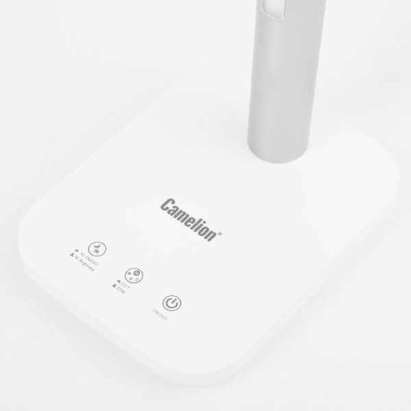 Светильник светодиодный настольный KD-834 C01 белый 10Вт 620лм рег. ярк и цвет. темп Camelion 15566