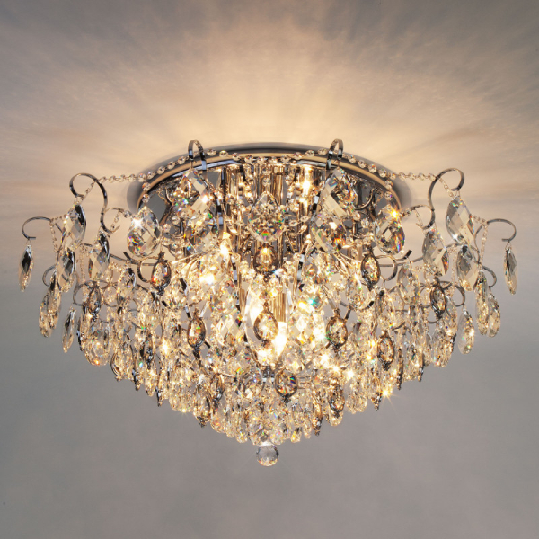 Накладная люстра Eurosvet 10081/12 хром/прозрачный хрусталь Strotskis
