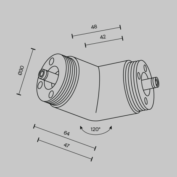 Коннектор Maytoni Technical CA018LWC-B