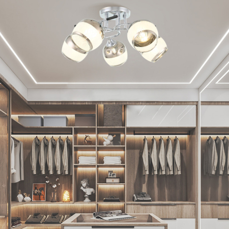 Накладная люстра Arte Milano 325985/5 CR+BK