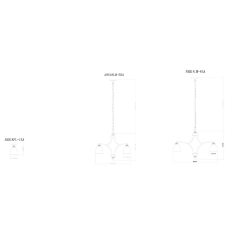 Подвесная люстра ARTE Lamp A9518LM-8BA