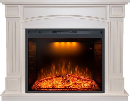 Royal Flame Каминокомплект Boston - Слоновая кость с очагом Emerald 28