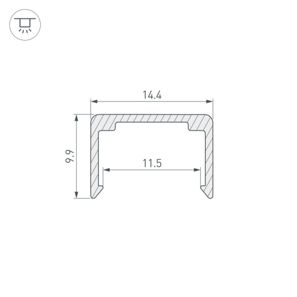 Профиль Arlight 062505