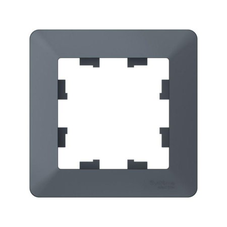 Рамка 1-м AtlasDesign Air грифель/дым. черн. SE ATN220701