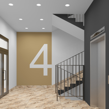 MIZAR FLAT Встраиваемый потолочный гипсовый светильник