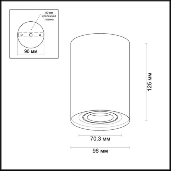 Накладной светильник Odeon Light 3565/1C