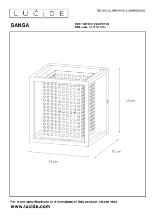 Бра LUCIDE 21222/01/30