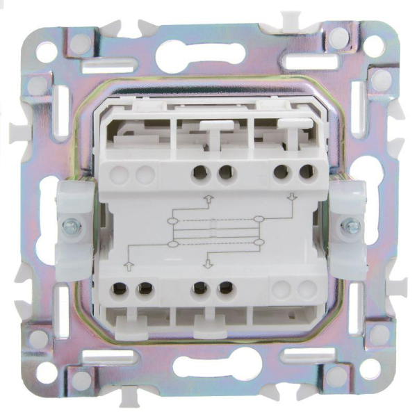 Выключатель перекрестный 1-кл. SKANDY 10А SK-V03Gr сер. IEK SK-V13-0-10-K03