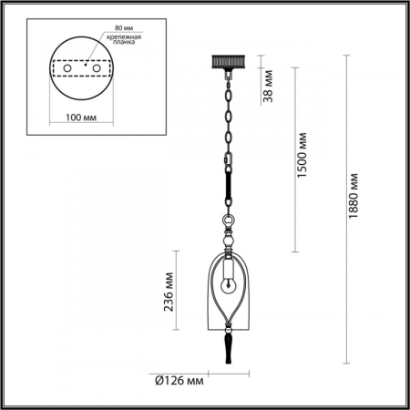 Подвесной светильник Odeon Light 4882/1