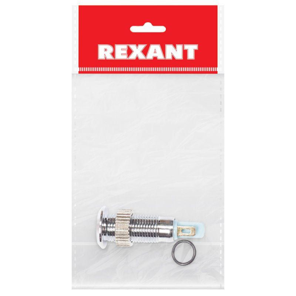 Индикатор металл. d8 220В подсветка желт. LED Rexant 36-4722