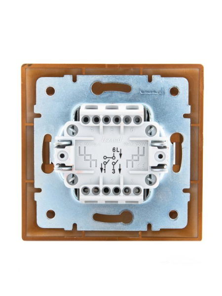 Выключатель 2-кл. СП Mira 10А сосна LEZARD 701-0801-101