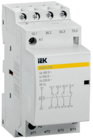 Контактор модульный КМ20-22М AC KARAT IEK MKK11-20-22