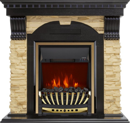 Royal Flame Каминокомплект Dublin - Венге / Сланец с очагом Aspen Gold