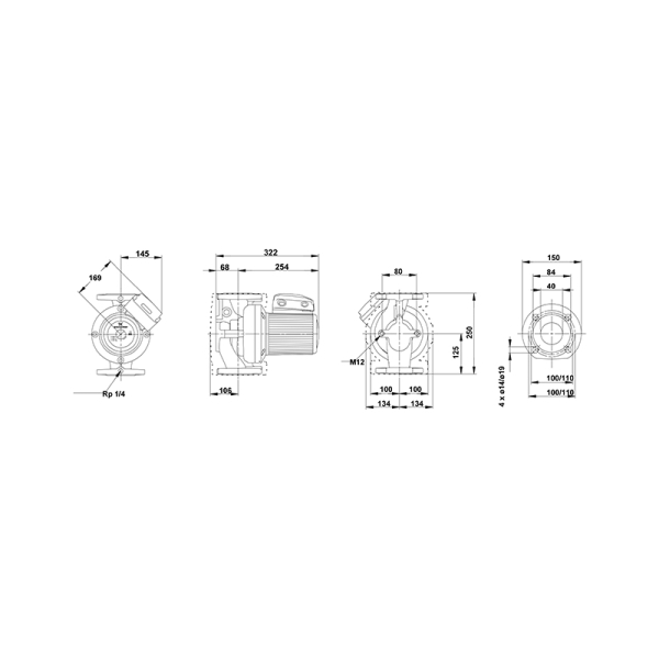 Насос циркуляционный Grundfos UPS 40-180 F (3х380)