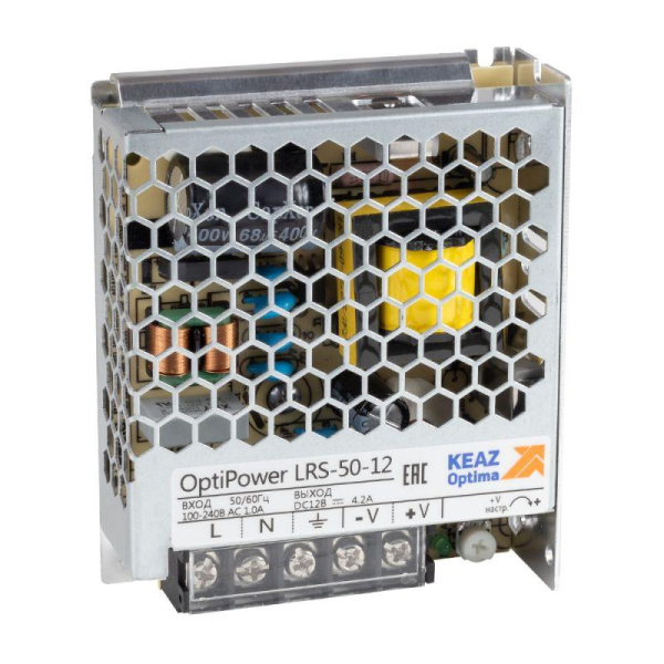 Блок питания панельный OptiPower LRS 50-12 4.2A КЭАЗ 328868