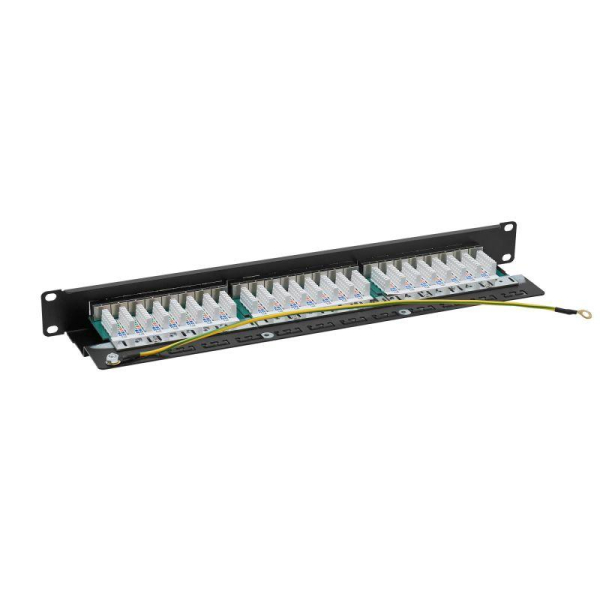 Патч-панель 19дюйм 1U CAT6 24 порта RJ45 экранир. DKC RN6PPF241
