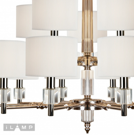 Подвесная люстра iLamp P2404-10+5 Nickel