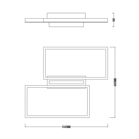 Накладная люстра Escada 10209/2LED White