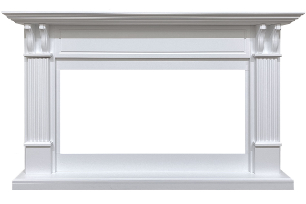Royal Flame Каминокомплект Cardiff - Белый с очагом Vision 42 LOG LED