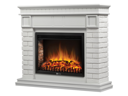 Портал Firelight Bricks 30 камень белый, белая эмаль