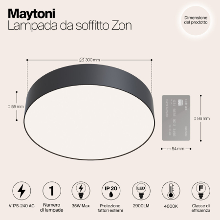 Накладной светильник Maytoni Technical C032CL-L43B4K