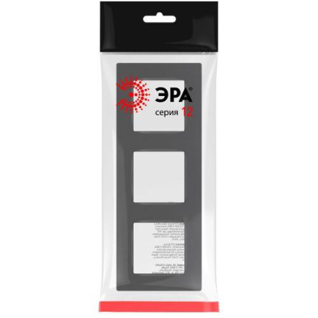 Рамка 3-м 12-5203-12 Классик графит ЭраБ0067729
