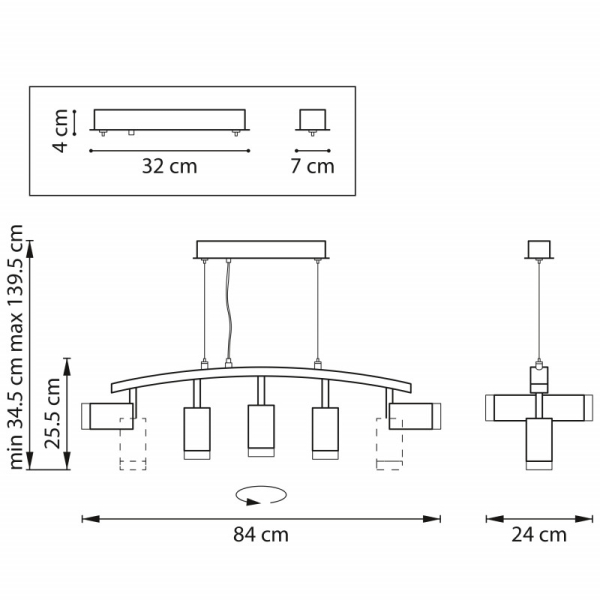 Подвесная люстра Lightstar LR7353750