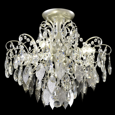 Crystal Lux Светильник потолочный Crystal Lux ESMIRALDA PL4 SILVER