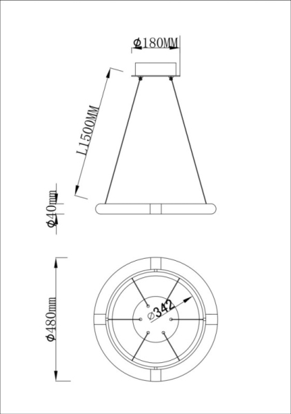 Подвесная люстра Fluorite FL1097-5PC
