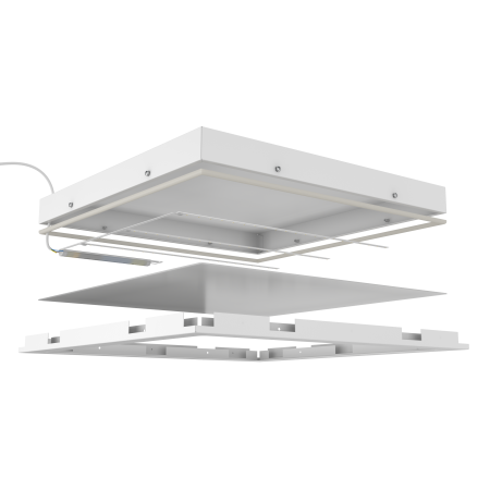 Clip-In Advanced 600x600x60 80Вт 4000К IP54 Матовое закаленное стекло