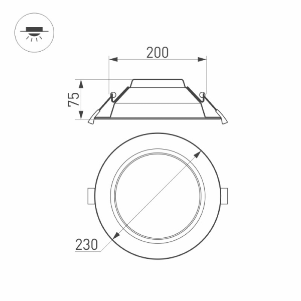 Светильник Downlight Arlight 022522(1)