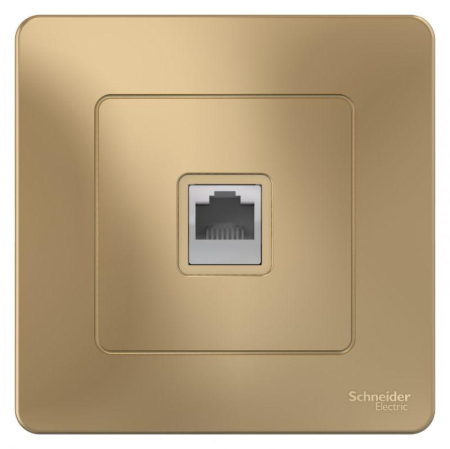 Розетка телефонная 1-м СП Blanca RJ11 титан SE BLNIS011004