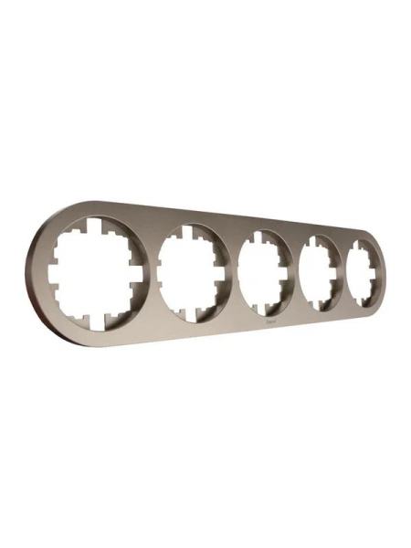 Рамка 5-м OSEN горизонт. круглая титан LEZARD 744-3700-150