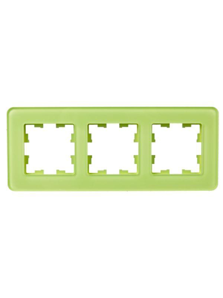 Рамка 3-м BRITE РУ-3-2-Бр стекло эко грин RE IEK BR-M32-G-41-K06