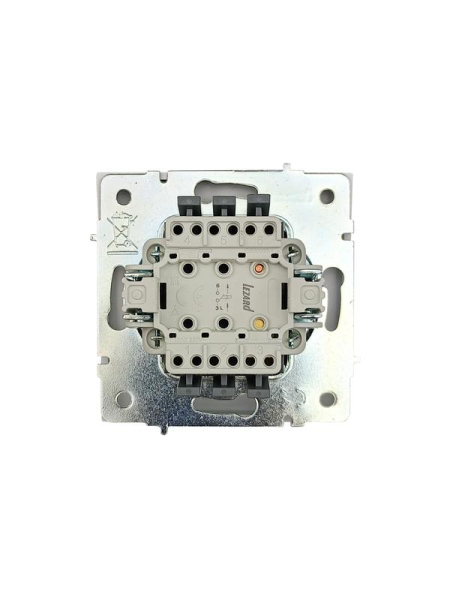 Кнопка звонка СП ZIMA IP20 безвинт. зажим бел. LEZARD 704-0288-103QC