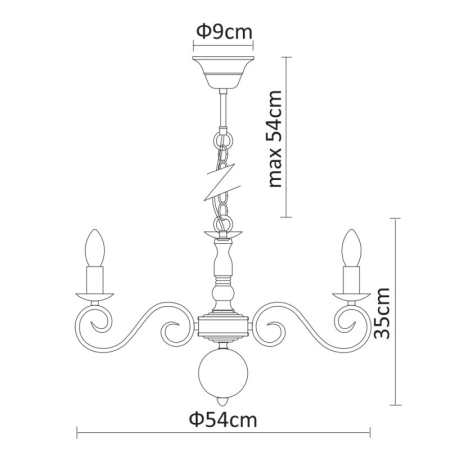 Подвесная люстра ARTE Lamp A1129LM-7AB