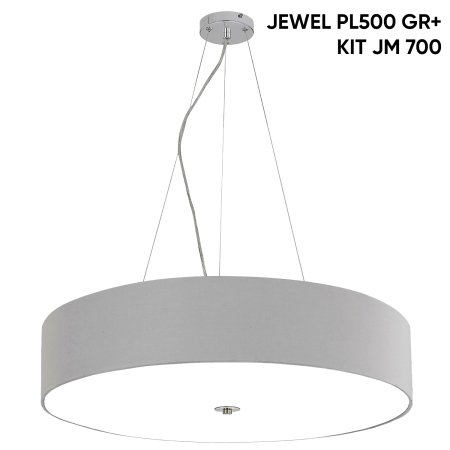 Crystal Lux Светильник потолочный Crystal Lux JEWEL PL700 GR