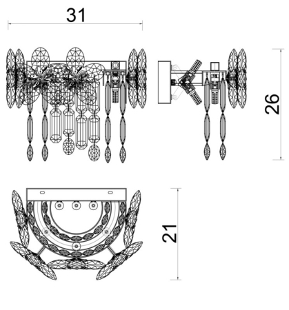 Бра Fluorite FL1105-6W