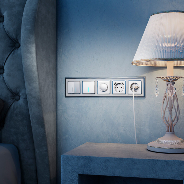 Выключатель Werkel W1110106 серебряный