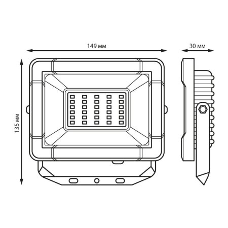 Прожектор Gauss 613100230