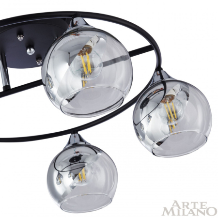 Накладная люстра Arte Milano 322403/5 BK+CR